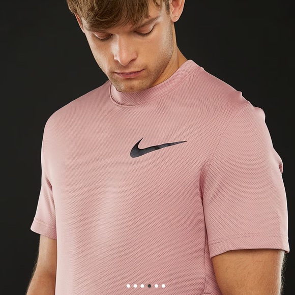 Nike Therma Flex Showtime Crew Mens Shirt Medium Pink Hyper Utility Dri Fit EUC - Picture 11 of 12
